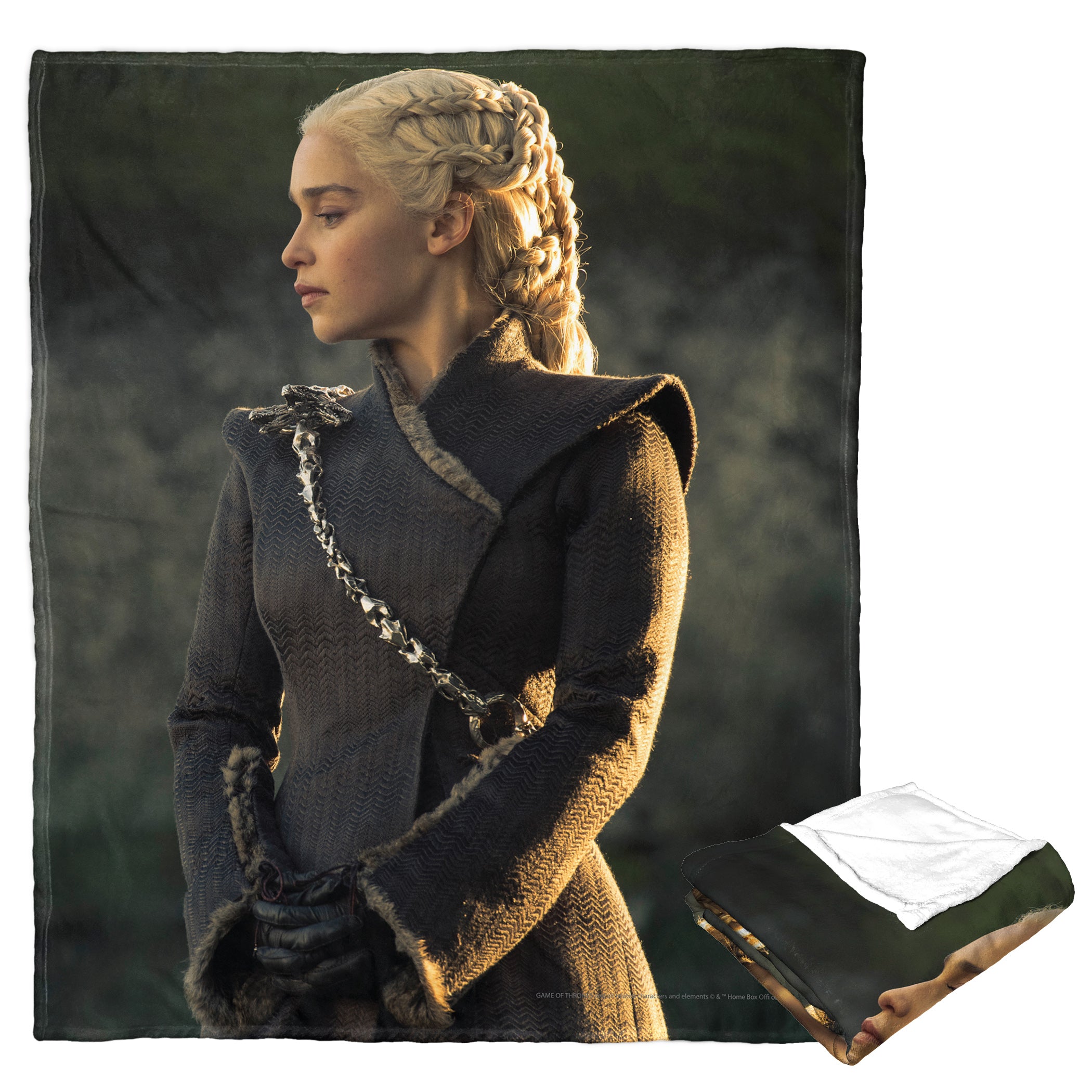 Warner Bros. Game Of Thrones Queen Daenerys Silk Touch Throw Blanket 50x60 Inches