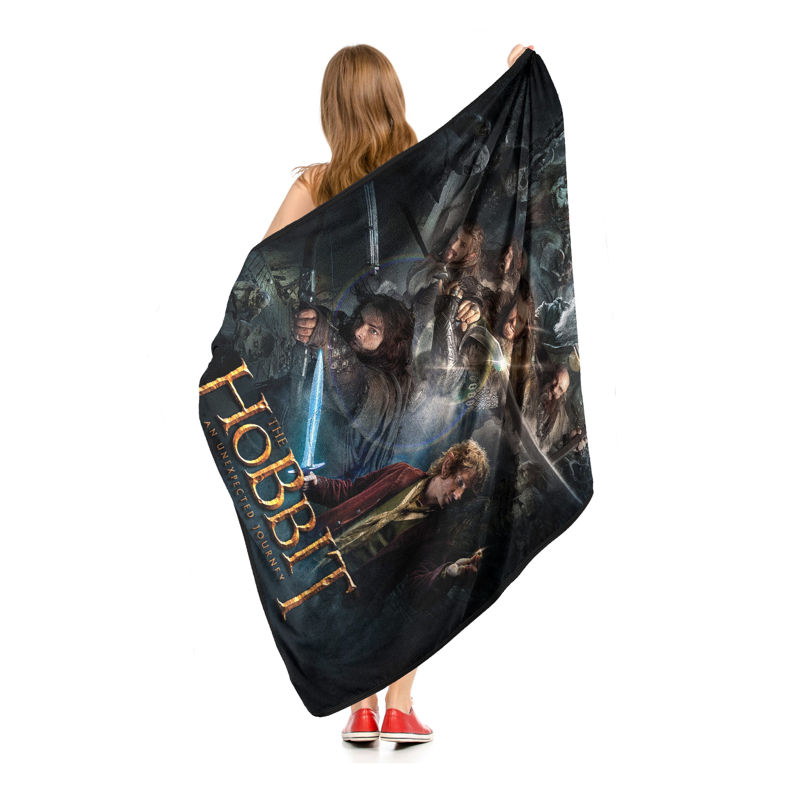 Warner Bros. The Hobbit Unexpected Journey Micro Raschel Throw Blanket 46x60 Inches