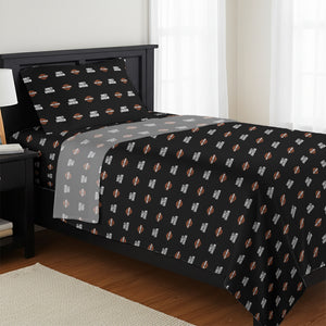 Northwest Harley-Davidson Simple HD 3-Piece Twin Sheet Set