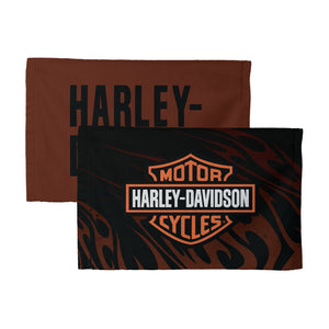 Harley Davidson Burnt Flames Fan Towel 2-Pack 16x25 inches