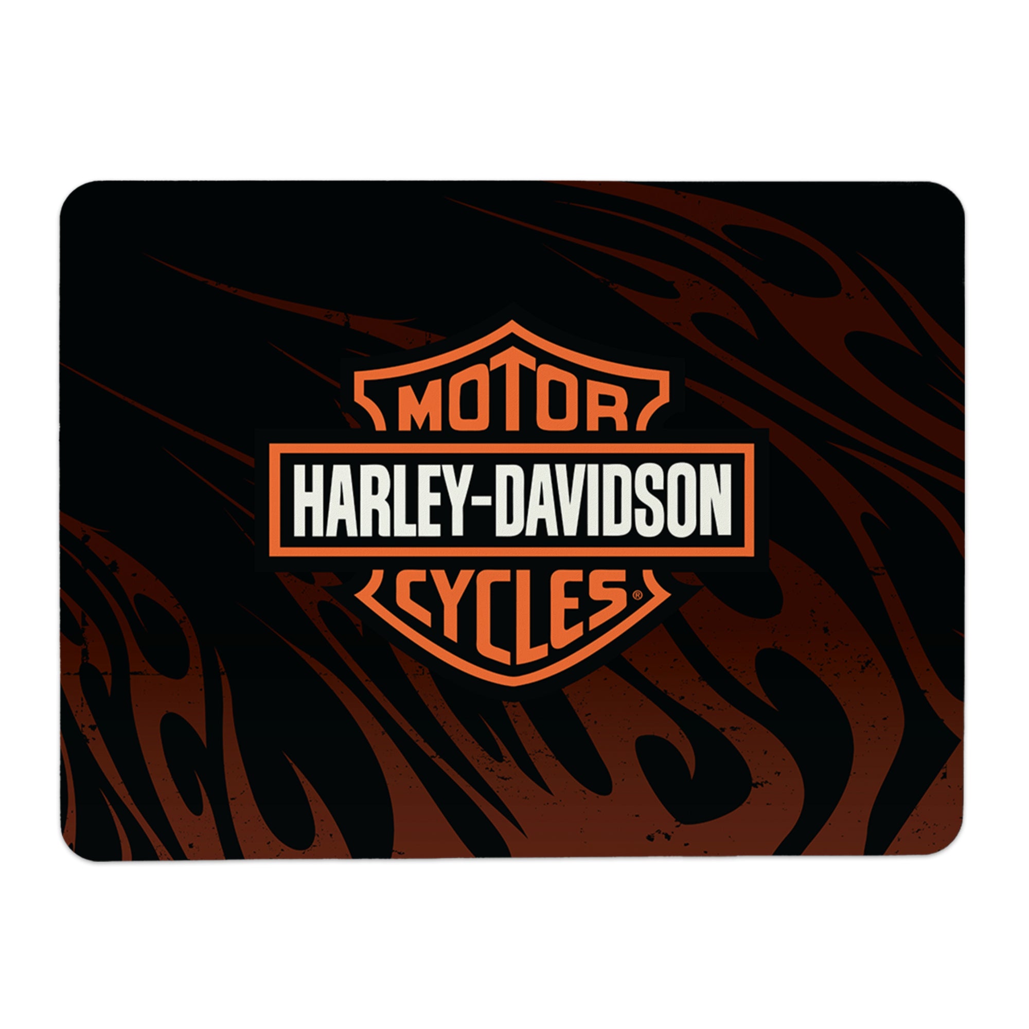Harley Davidson Grunge Flames Small Mat 15x20 inches