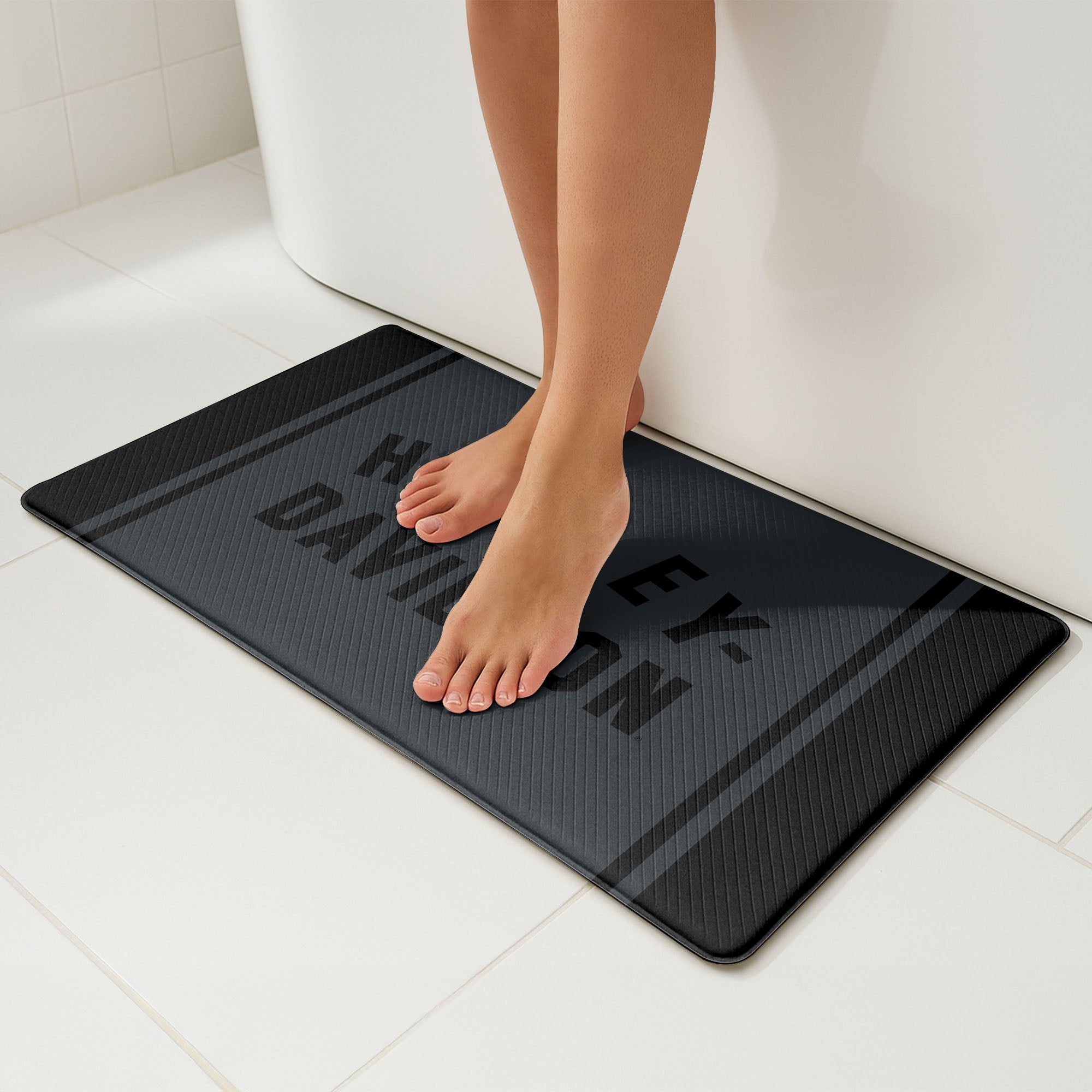 Harley Davidson Wordmark Embossed Floor Mat 18x30 inches