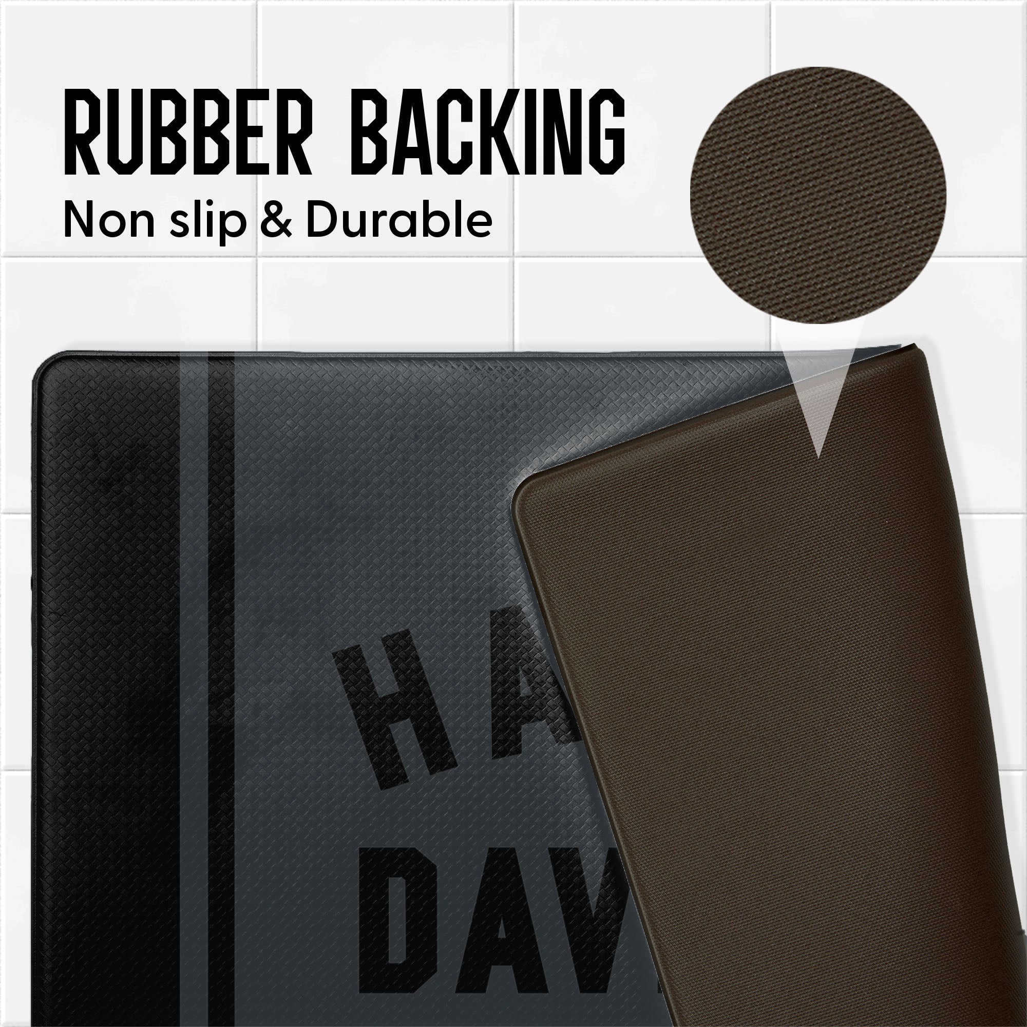 Harley Davidson Wordmark Embossed Floor Mat 18x30 inches