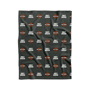 Harley Davidson Shield Pattern Swaddle Blanket 40x50 inches