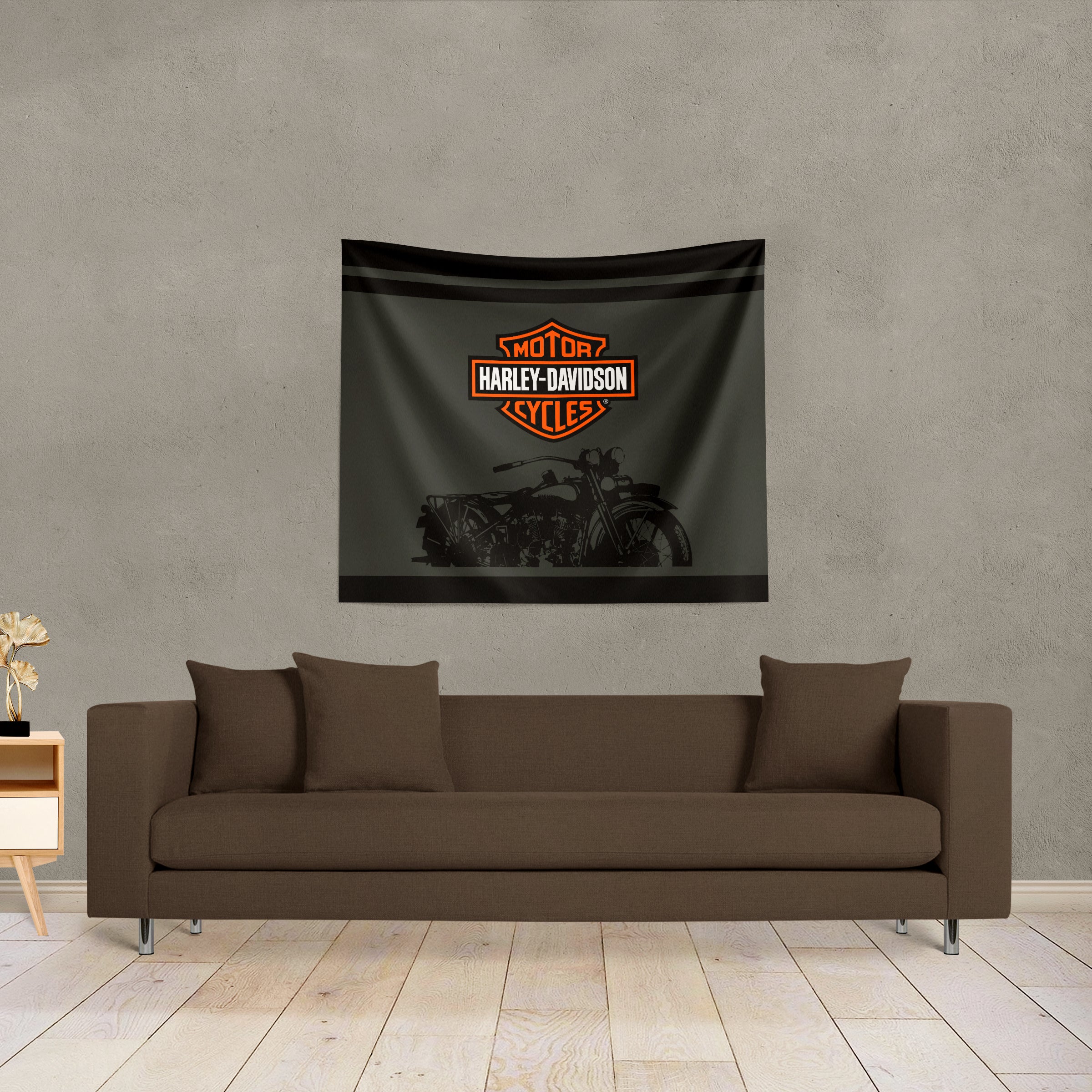 Harley Davidson Simple HD Wall Hanging 34x40 inches