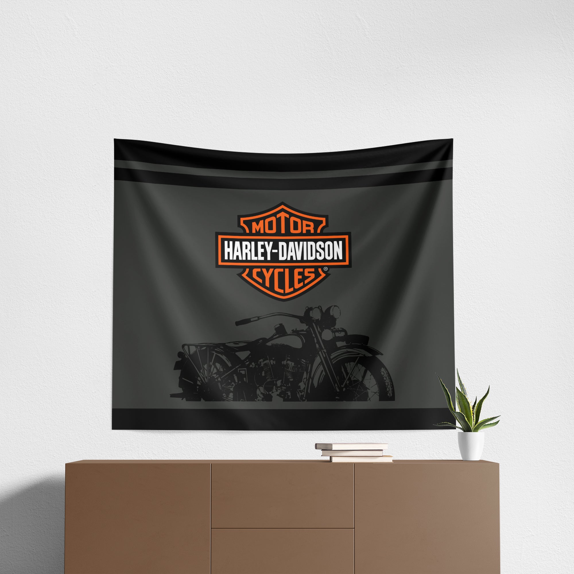HARLEY-DAVIDSON 壁掛け装飾 Harley Davidson Simple HD Wall Hanging 34x40 inches