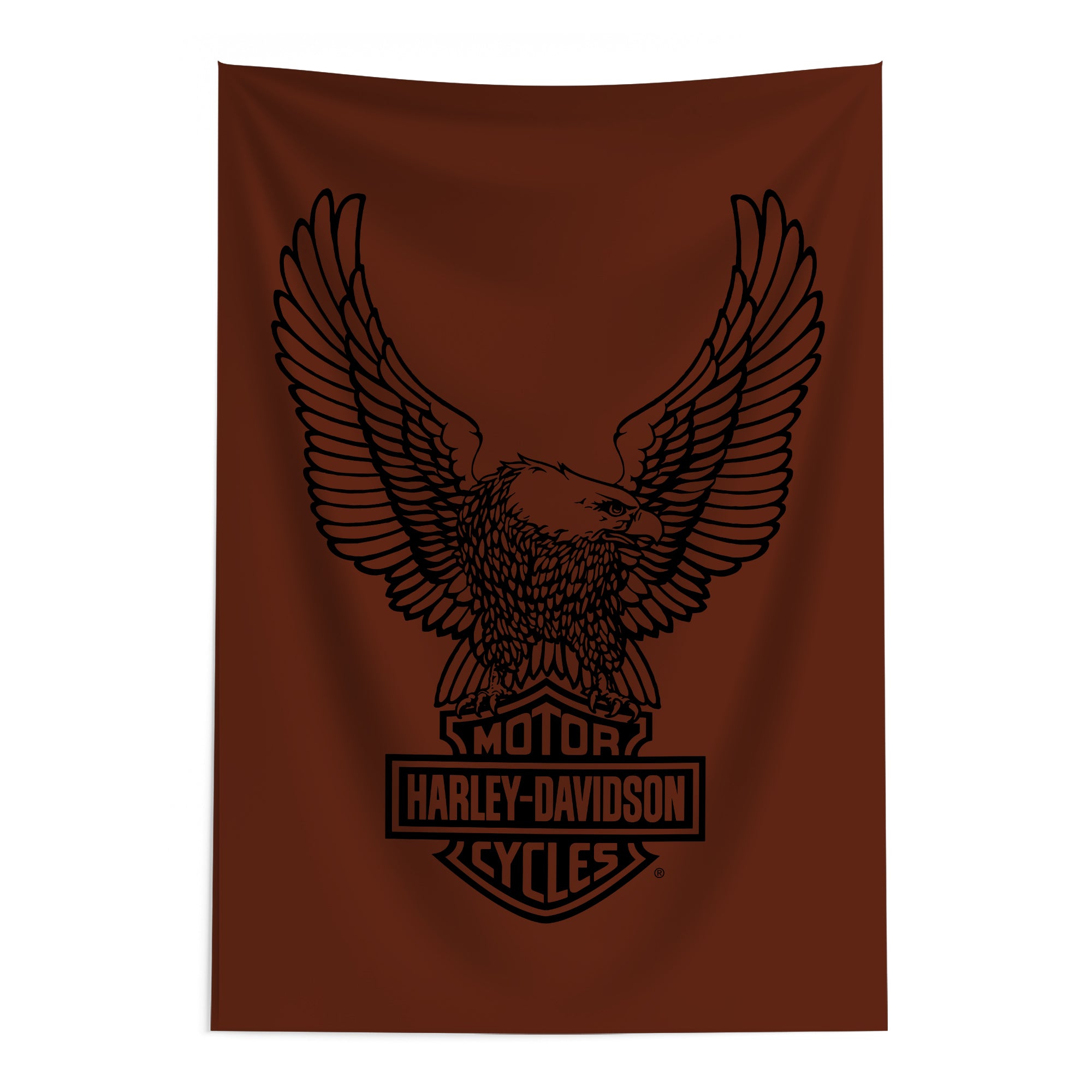 Harley Davidson Warm Eagle Wall Hanging 24x36 inches