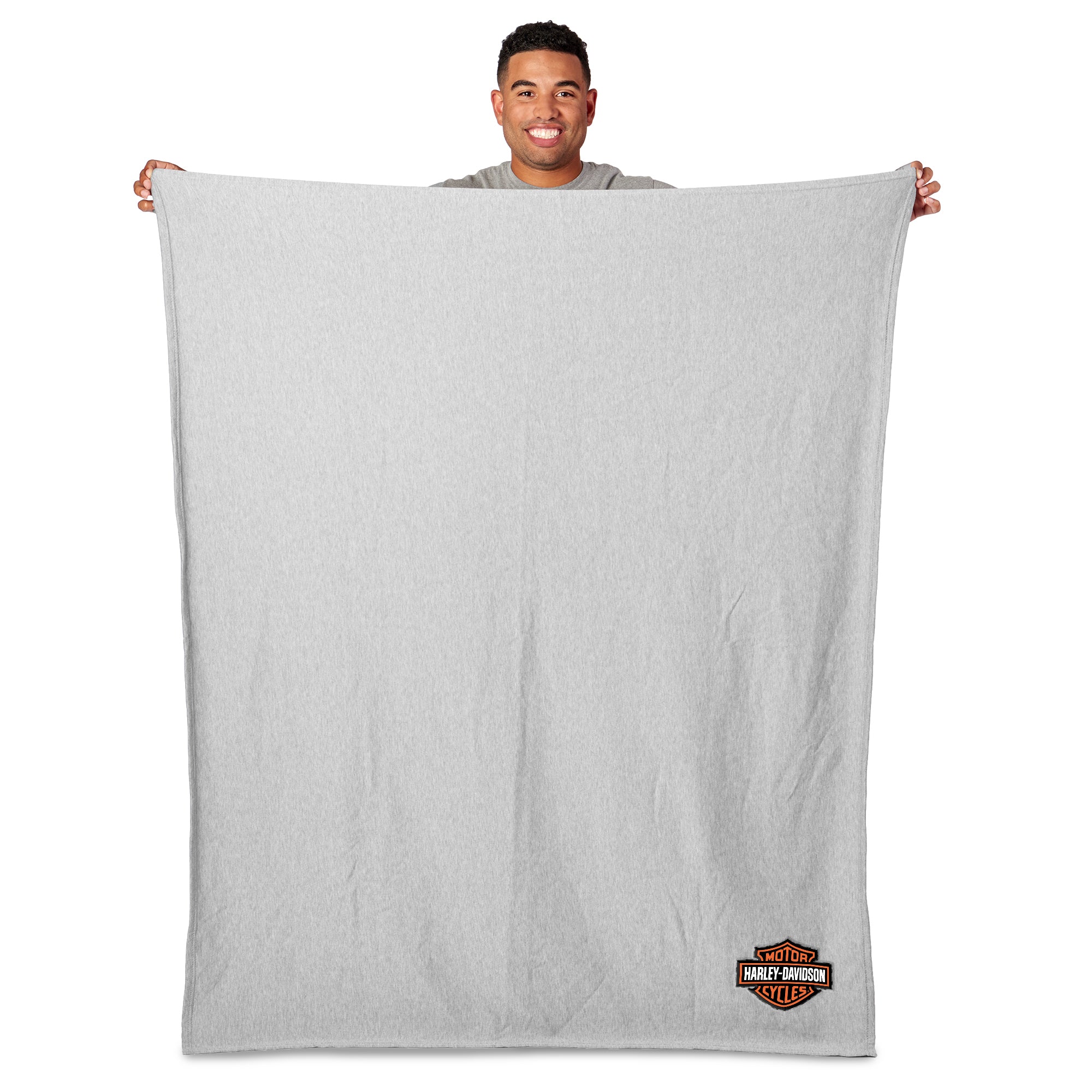 Harley Davidson Classic Logo Sweatshirt Throw Blanket 50x60 inches