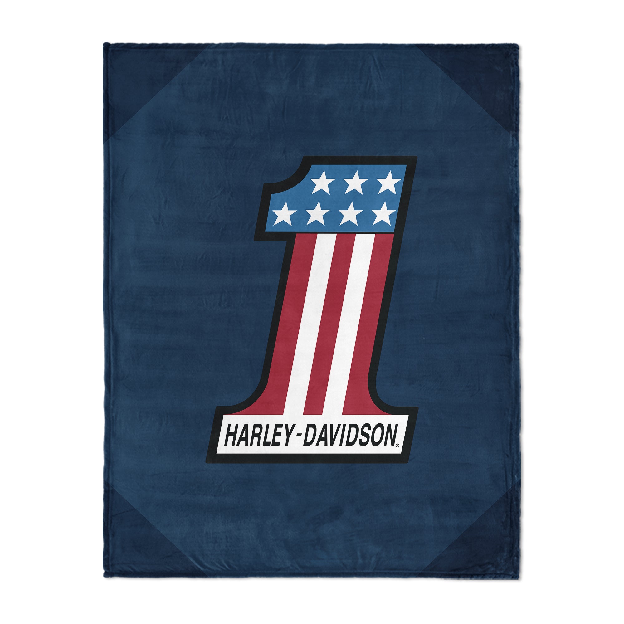 Harley Davidson Halftone American Silk Touch Throw Blanket 46x60 inches