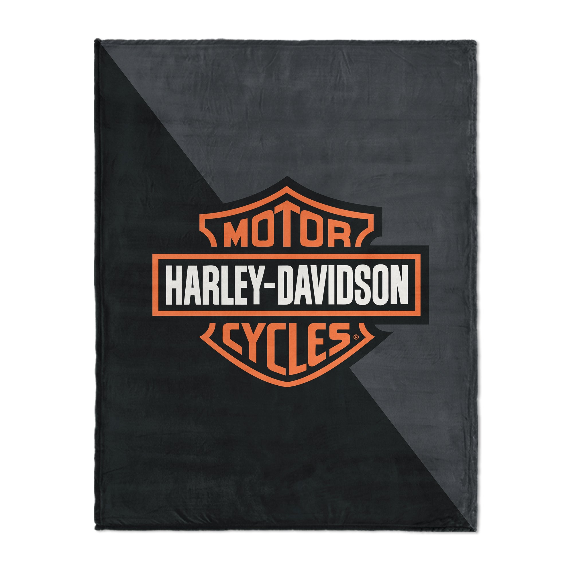Harley Davidson Halftone Classic Silk Touch Throw Blanket 46x60 inches