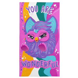 Furby You Are Wonderful Microfiber Beach Towel 30x60 inches