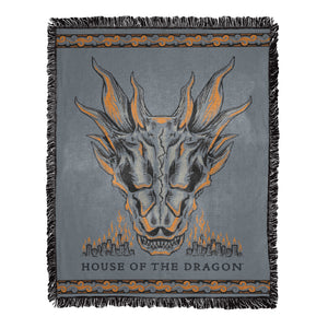 Warner Bros. House of the Dragon Power Of The Dragon Jacquard Throw Blanket 46x60 Inches