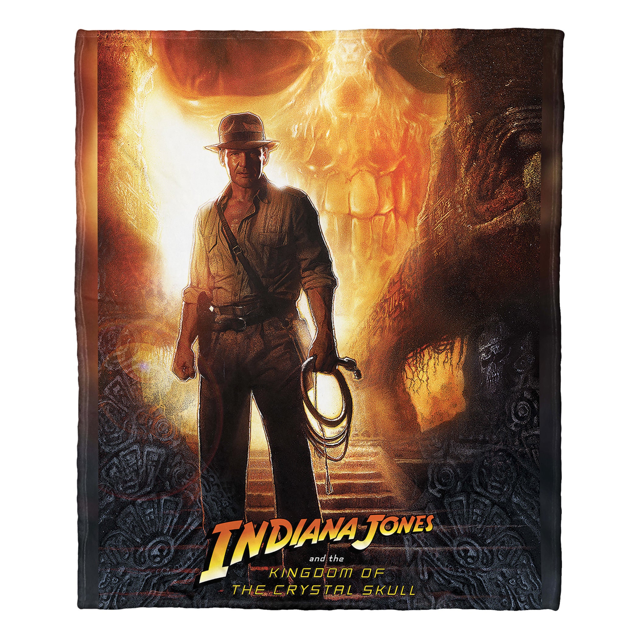 Disney Indiana Jones Kingdom Of The Crystal Skull Silk Touch Throw Blanket 50x60 Inches