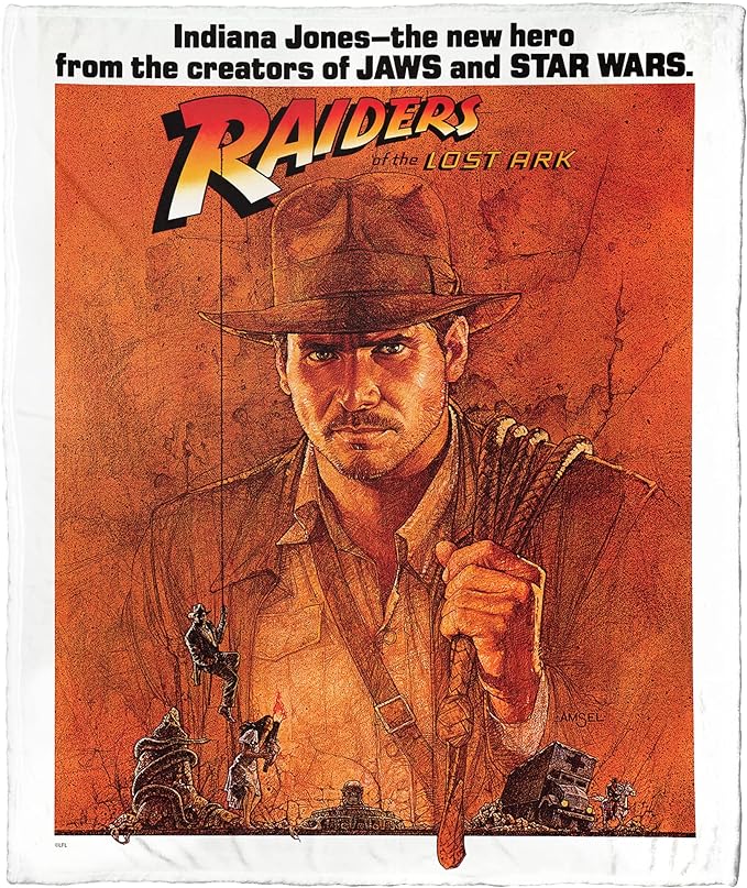 Disney Indiana Jones Raiders Of The Lost Ark Silk Touch Throw Blanket 50x60 Inches