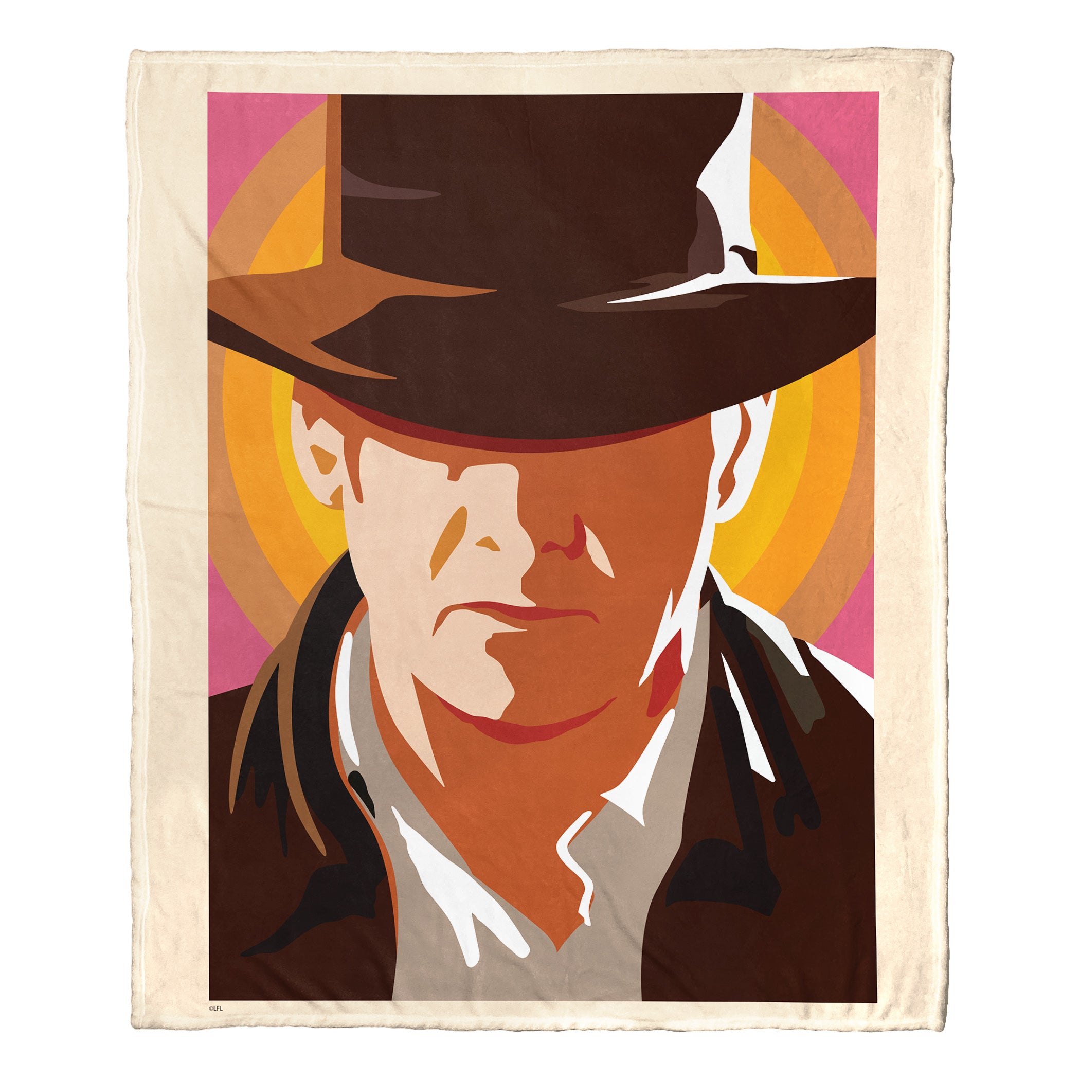 Disney Indiana Jones Dial Of Destiny Pop Art Indy Silk Touch Throw Blanket 50x60 Inches