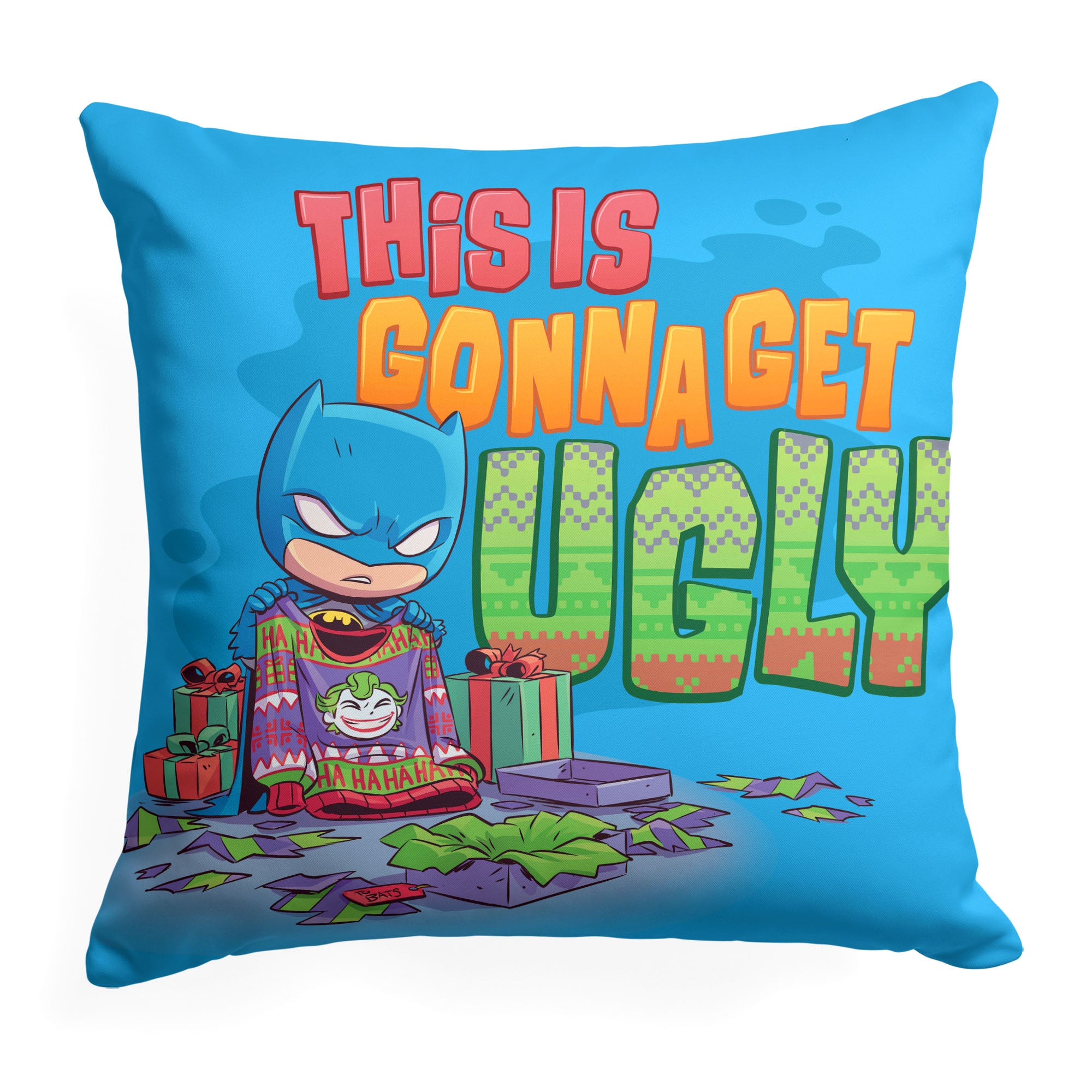 Warner Bros. Justice League Its Gonna Get Ugly Throw Pillow 18x18 Inch