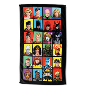 DC Justice League Comic Montage Beach Towel, 35x60 inches