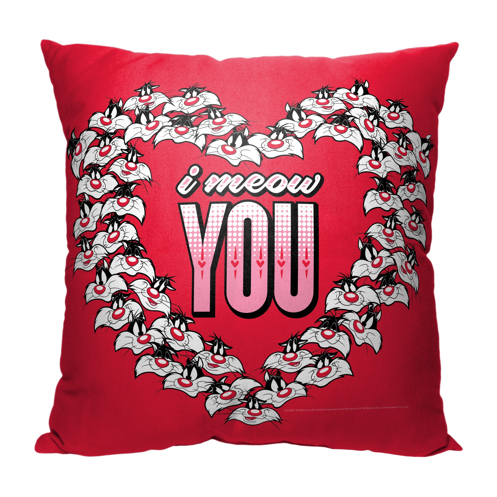 Warner Bros. Looney Tunes Meow You Throw Pillow 18x18 Inches