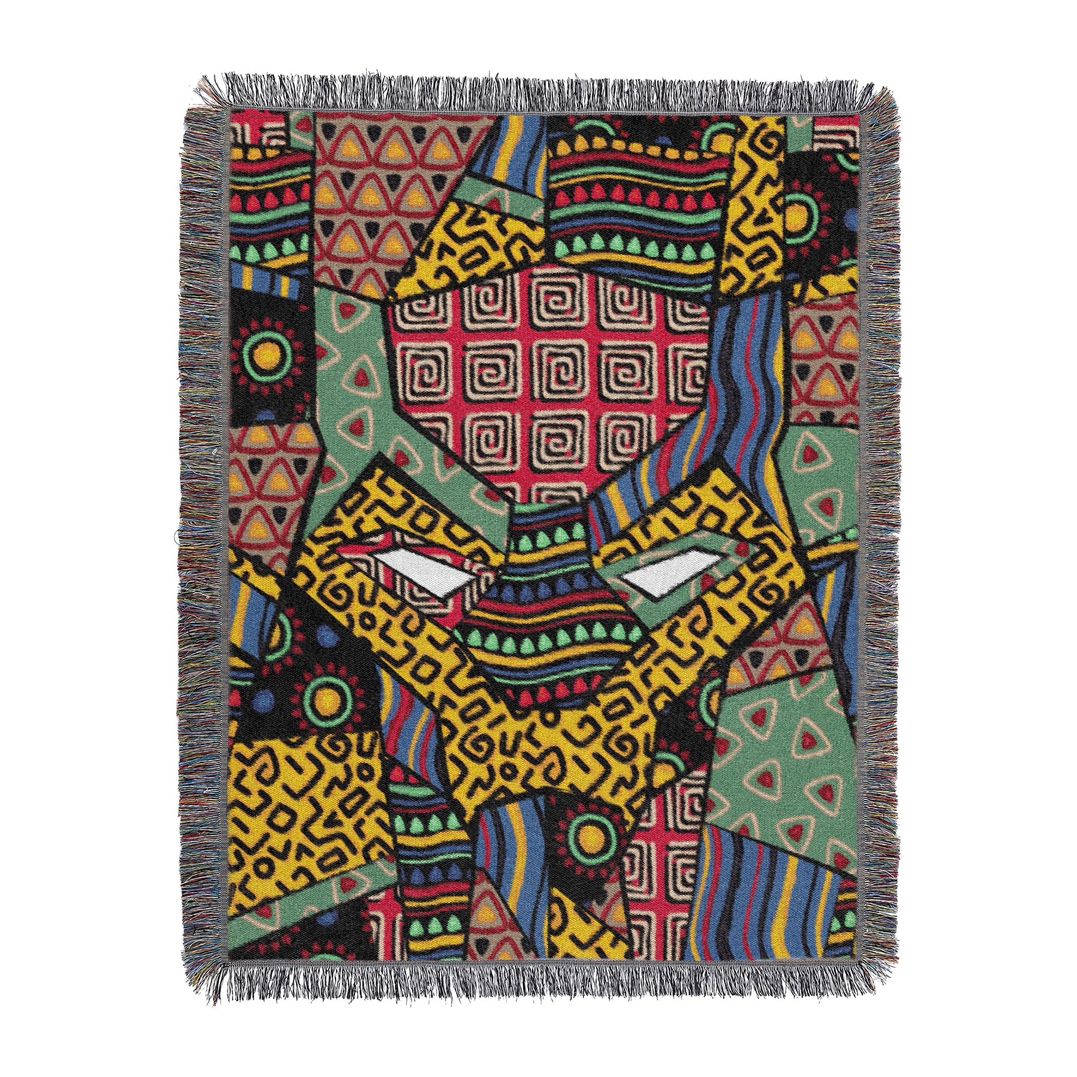 Marvel Black Panther Panther Patch Metallic Woven Tapestry Throw Blanket 48x60 inches