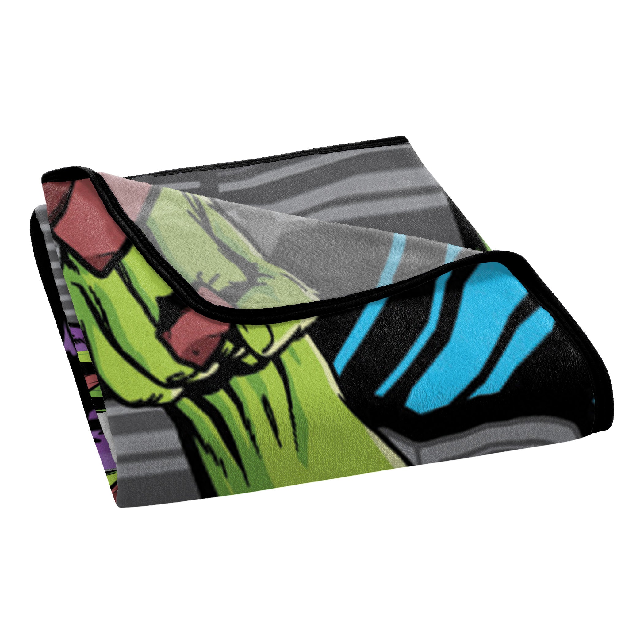 Marvel Breaking Bricks Micro Raschel Throw Blanket 46x60 Inches