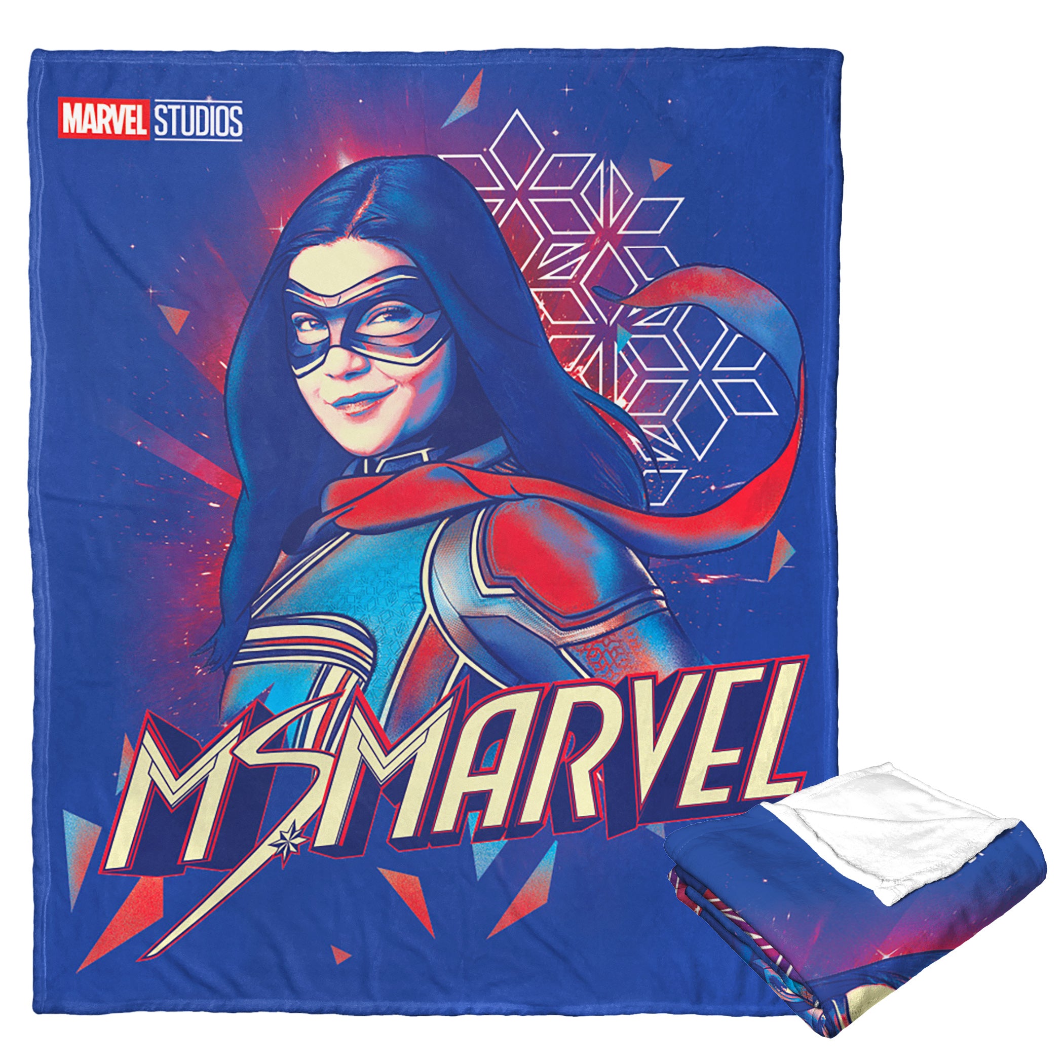 Marvel Ms Marvel Colorful Ms Marvel Silk Touch Throw Blanket 50x60 Inches