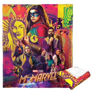 Marvel Ms Marvel Ms Marvel Poster Silk Touch Throw Blanket 50x60 Inches