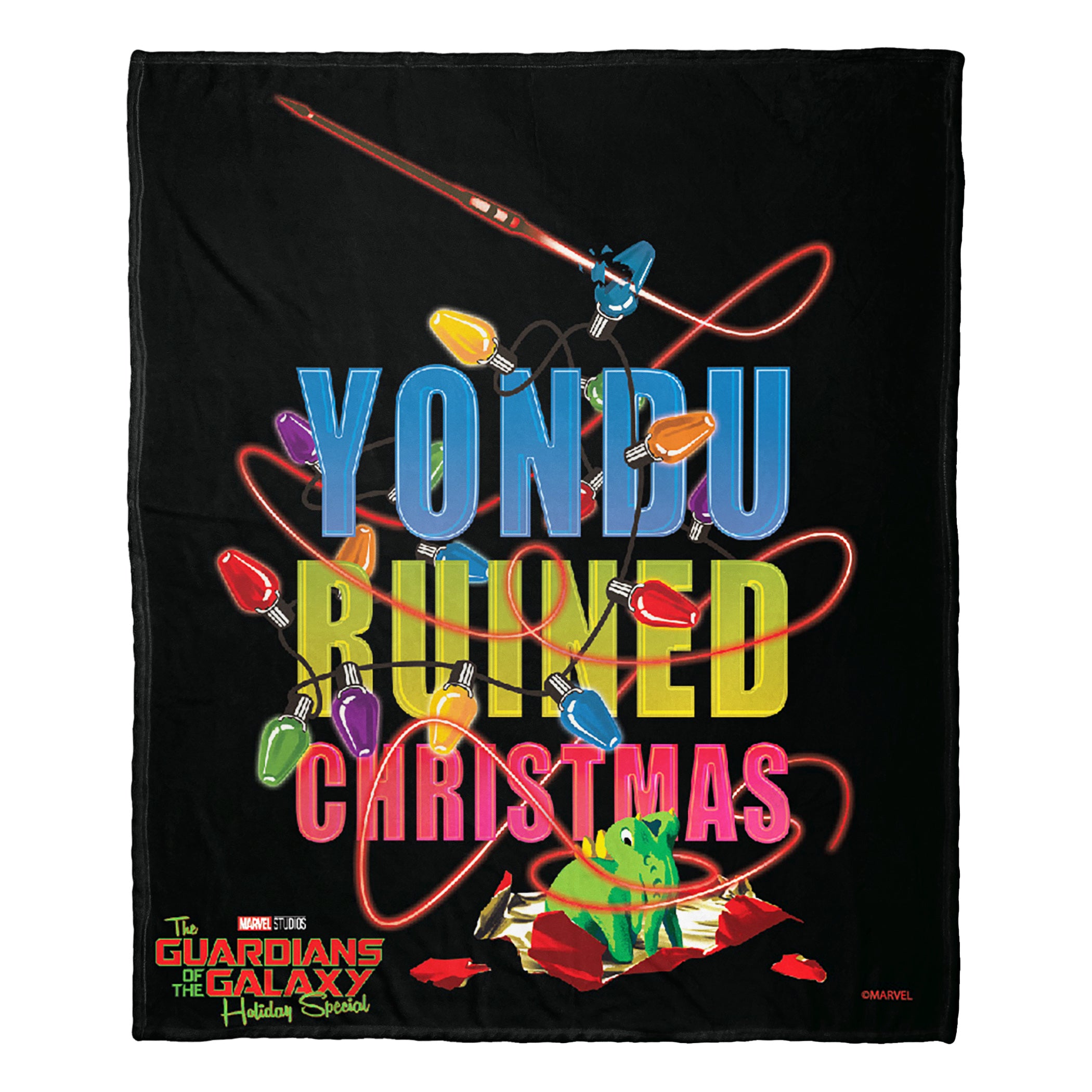 Marvel Guardians Of The Galaxy Holiday Special Yondu Ruined Christmas Silk Touch Throw Blanket 50x60 Inches