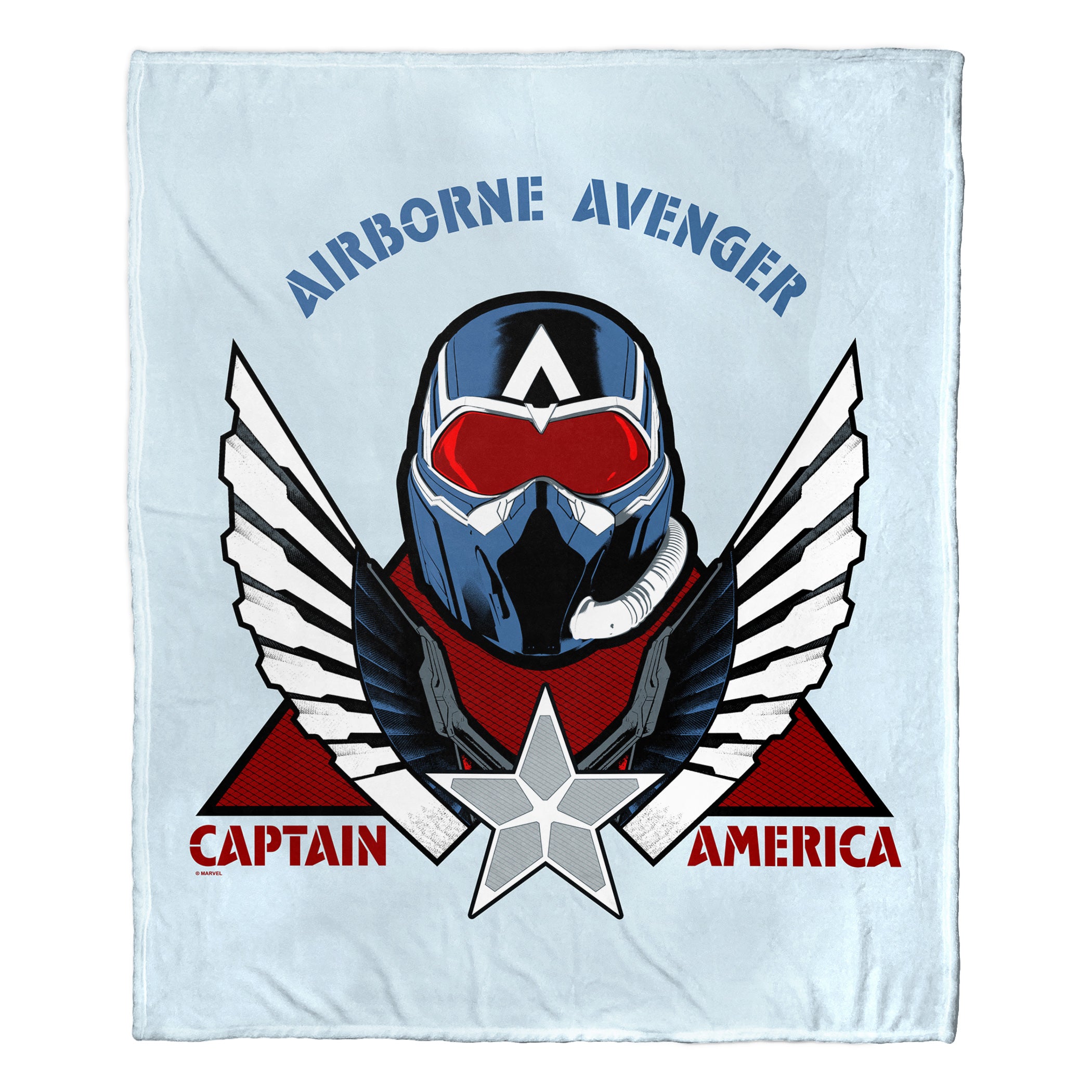 Marvel Captain America Airborne Avenger Silk Touch Throw Blanket 50x60 Inches