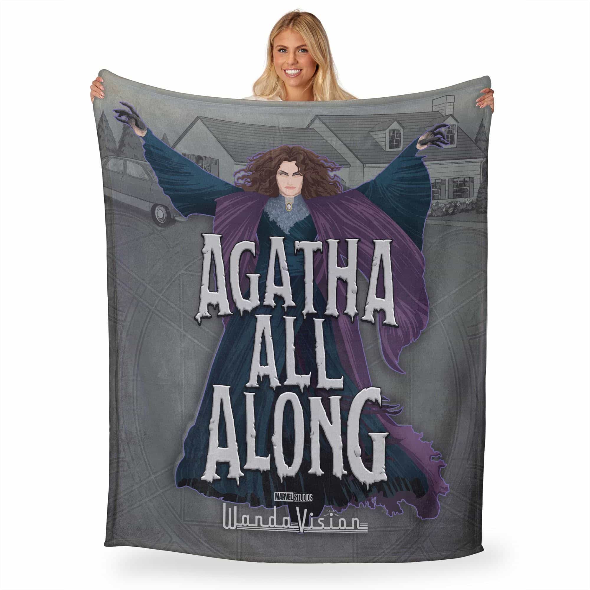 Marvel WandaVision Agatha All Along Silk Touch Throw Blanket 50x60 Inches