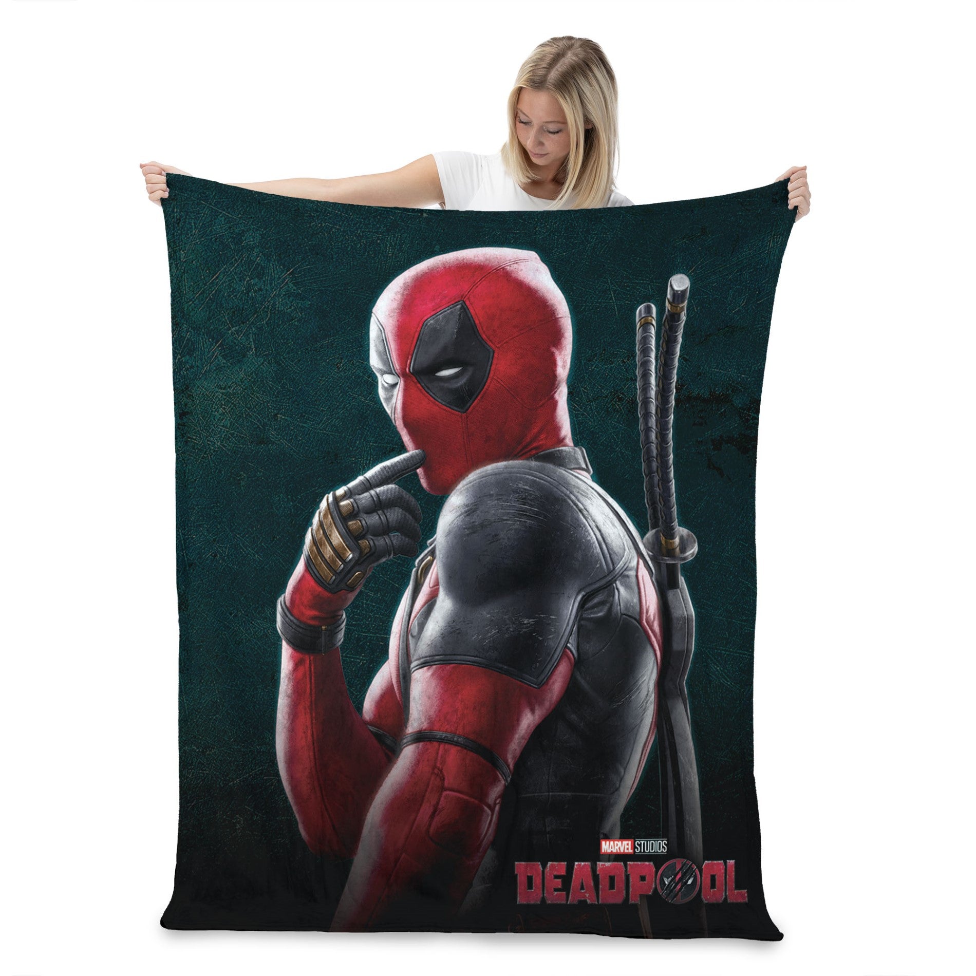 Marvels Deadpool 3 Hey There Silk Touch Throw Blanket 50 x 60 Inches