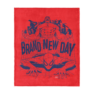Marvel Spider-Man: Brand New Day Hulk City Silk Touch Throw Blanket 50x60 inches
