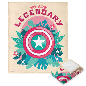 Marvel The Avengers We Are Legendary Silk Touch Throw Blanket 50X60 Inches