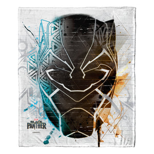 Marvel Black Panther Villains Beware Silk Touch Throw Blanket 50x60 Inches