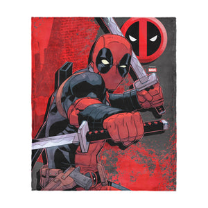 Marvel Deadpool Swordsman Silk Touch Throw Blanket 60x80 inches