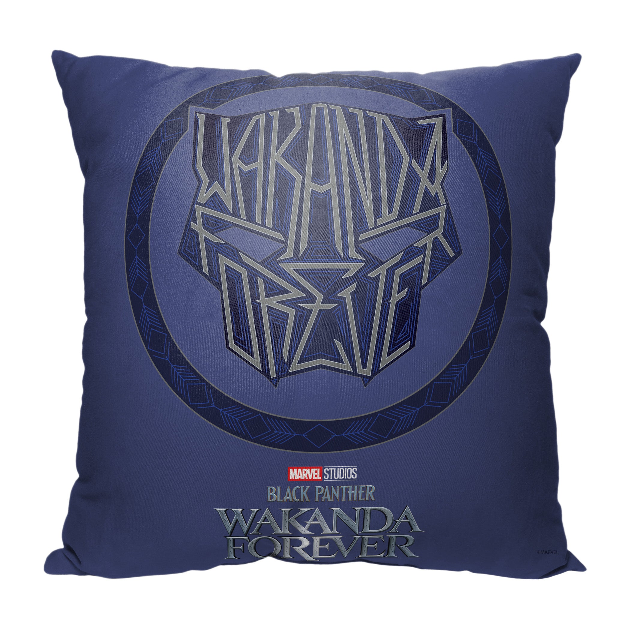 Marvel Black Panther Panther Symbol Throw Pillow 18x18 Inches