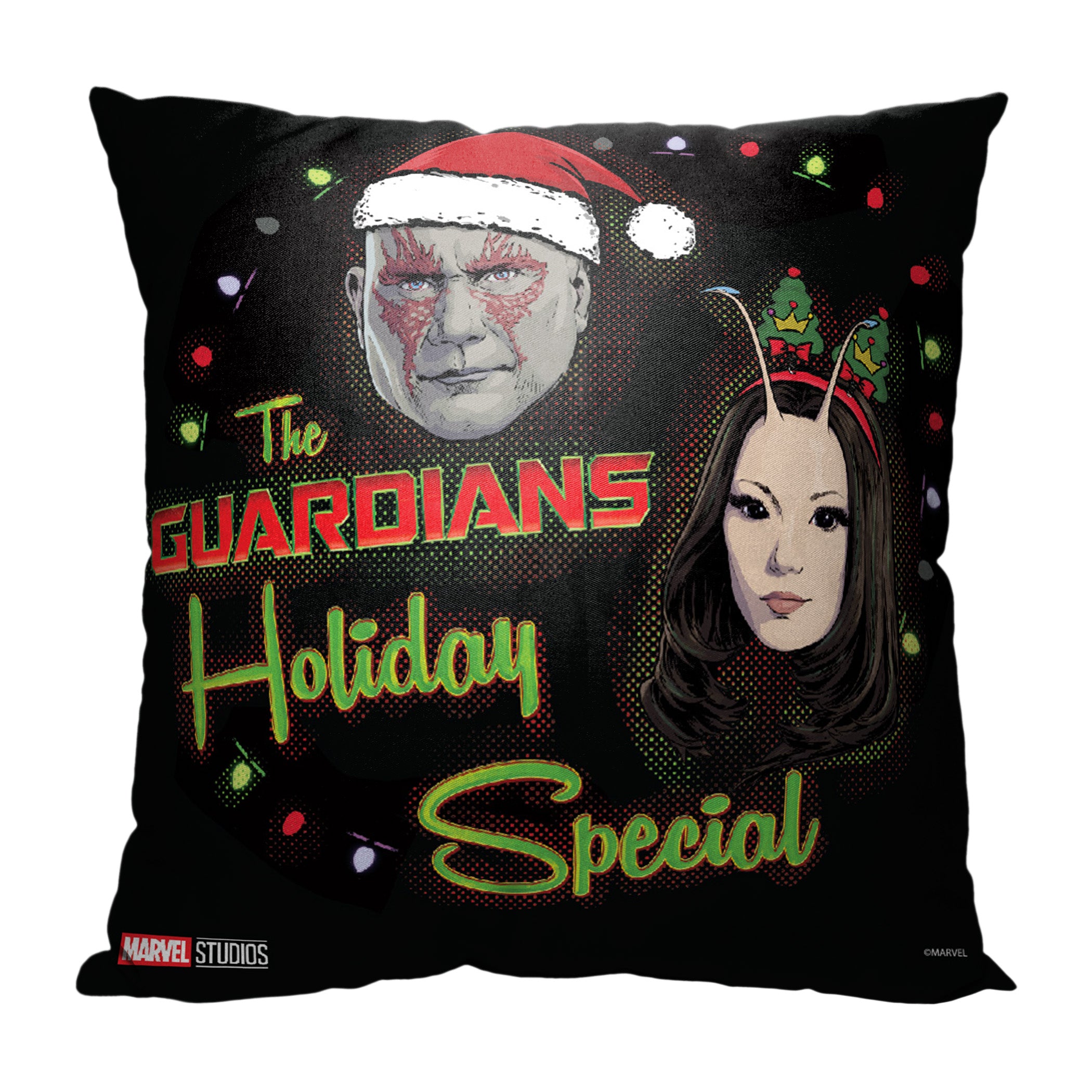 Marvel Guardians of the Galaxy Holiday Holiday Special Throw Pillow 18x18 Inches