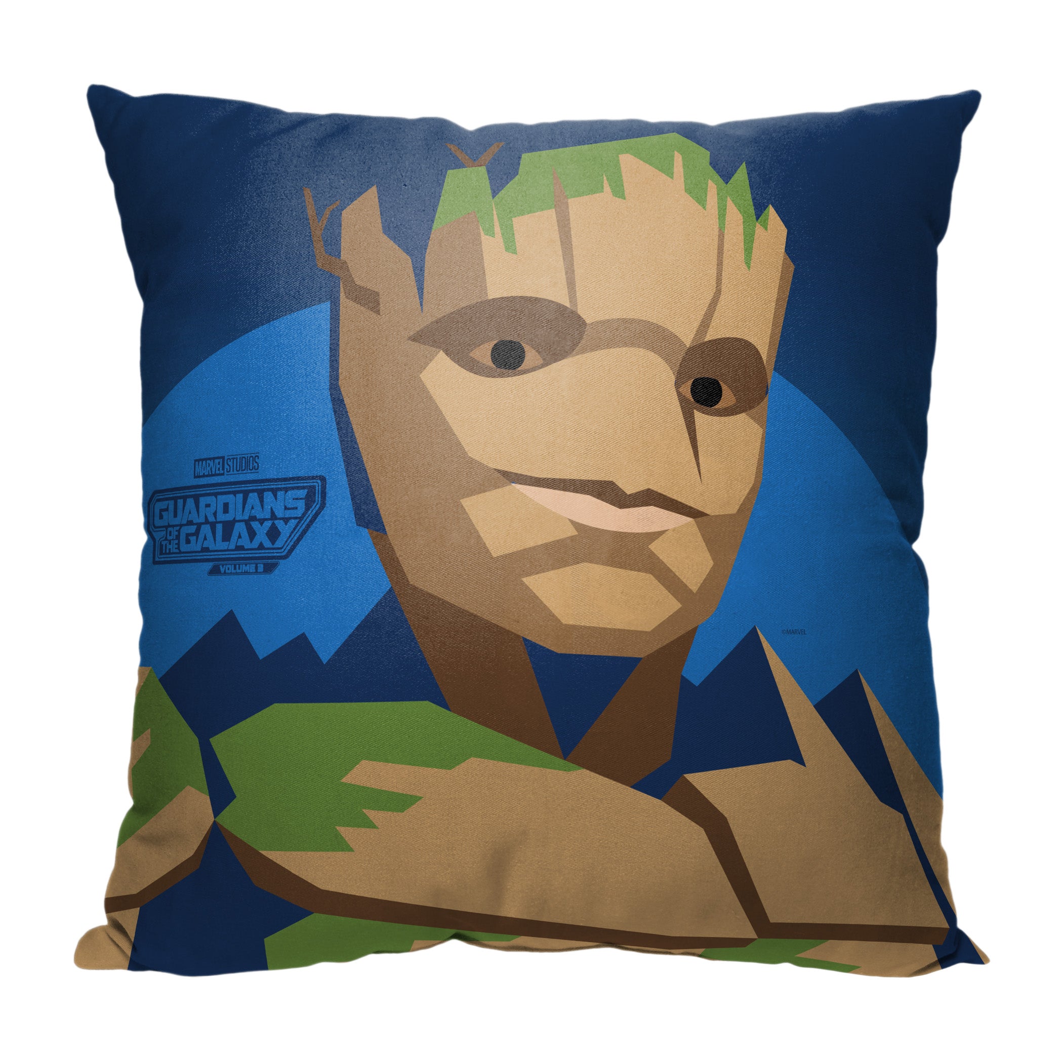 Marvel Guardians Of The Galaxy 3 Groot Throw Pillow 18x18 Inches