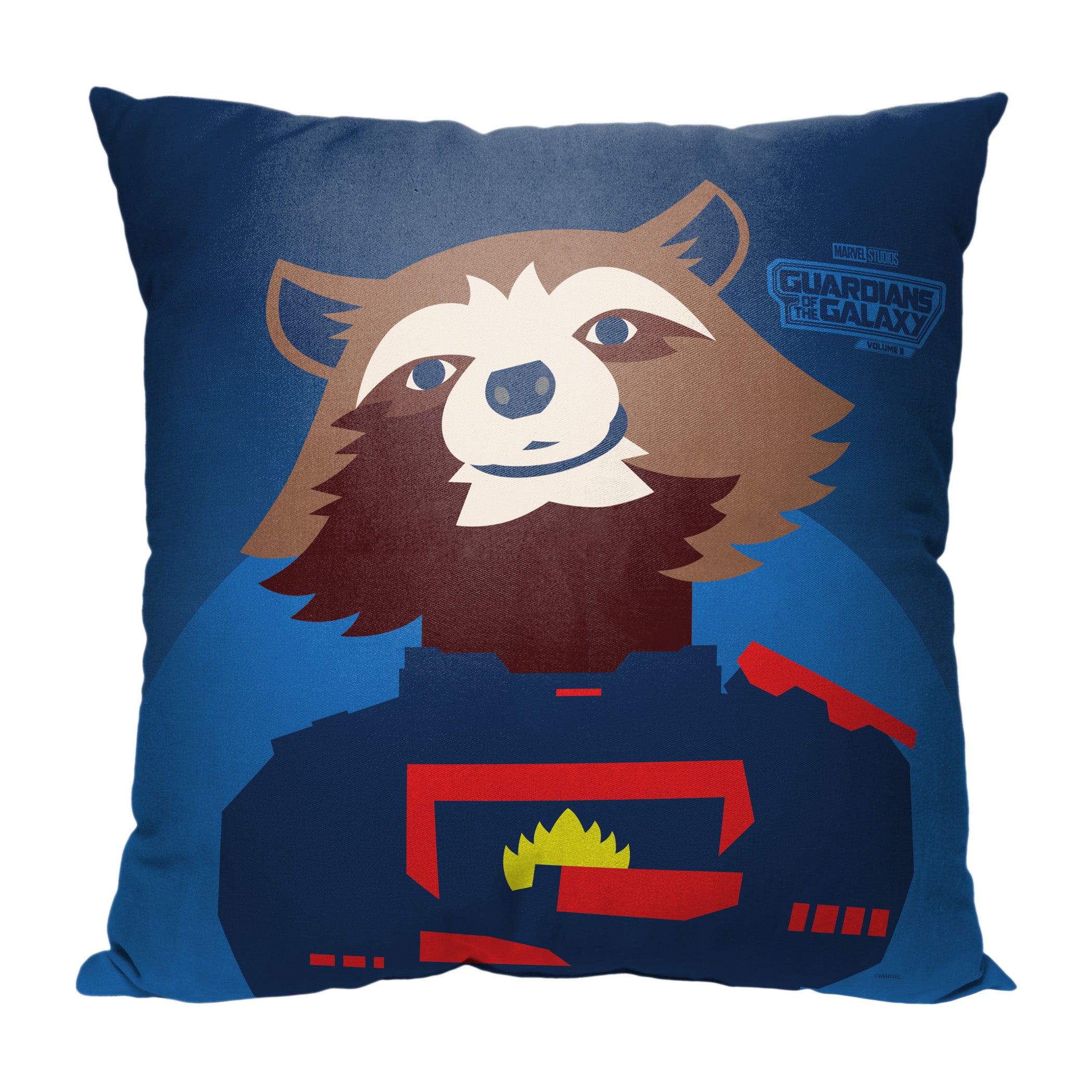 Marvel Guardians Of The Galaxy 3 Rocket Throw Pillow 18x18 Inches