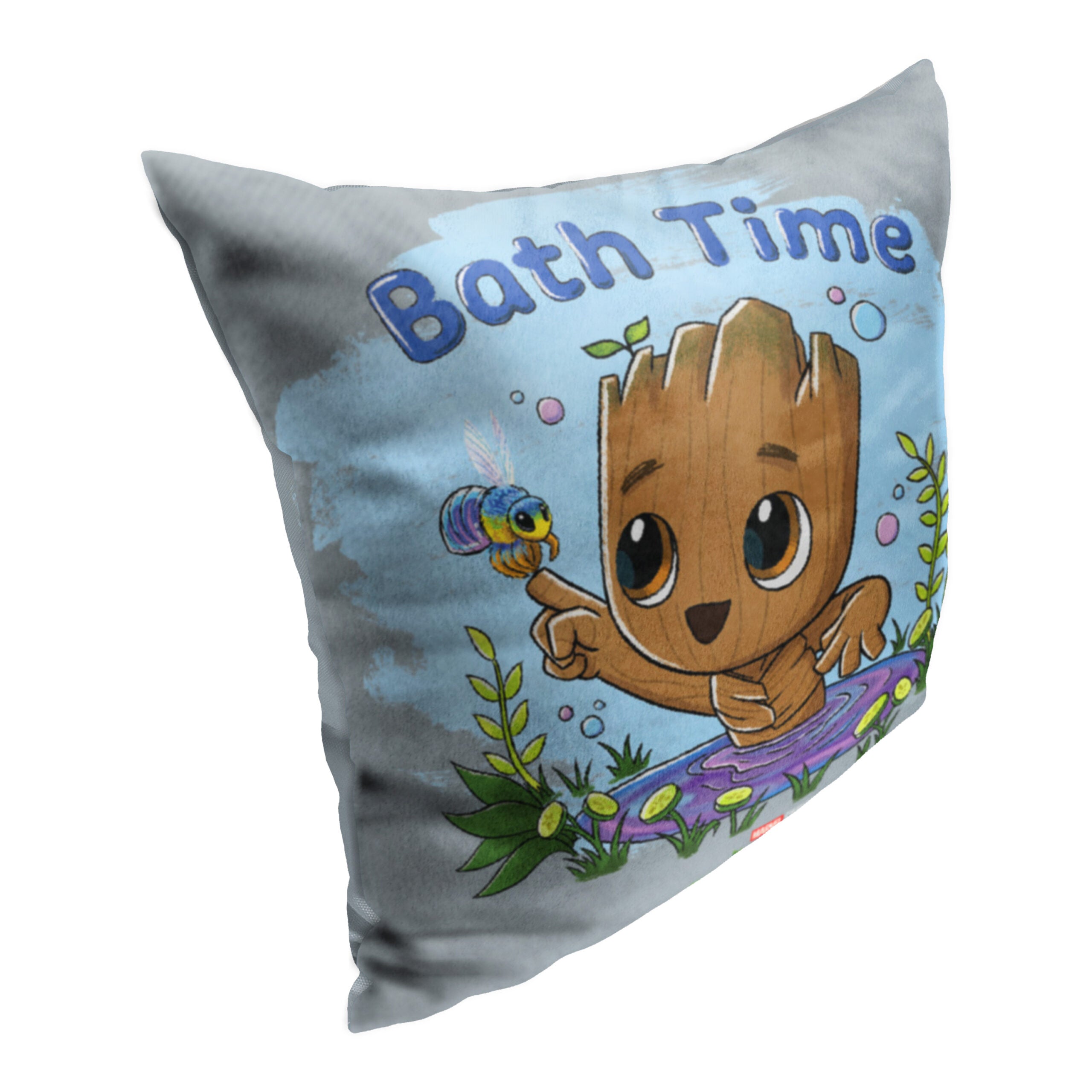 Marvel I Am Groot Bath Time Throw Pillow 18x18 Inches