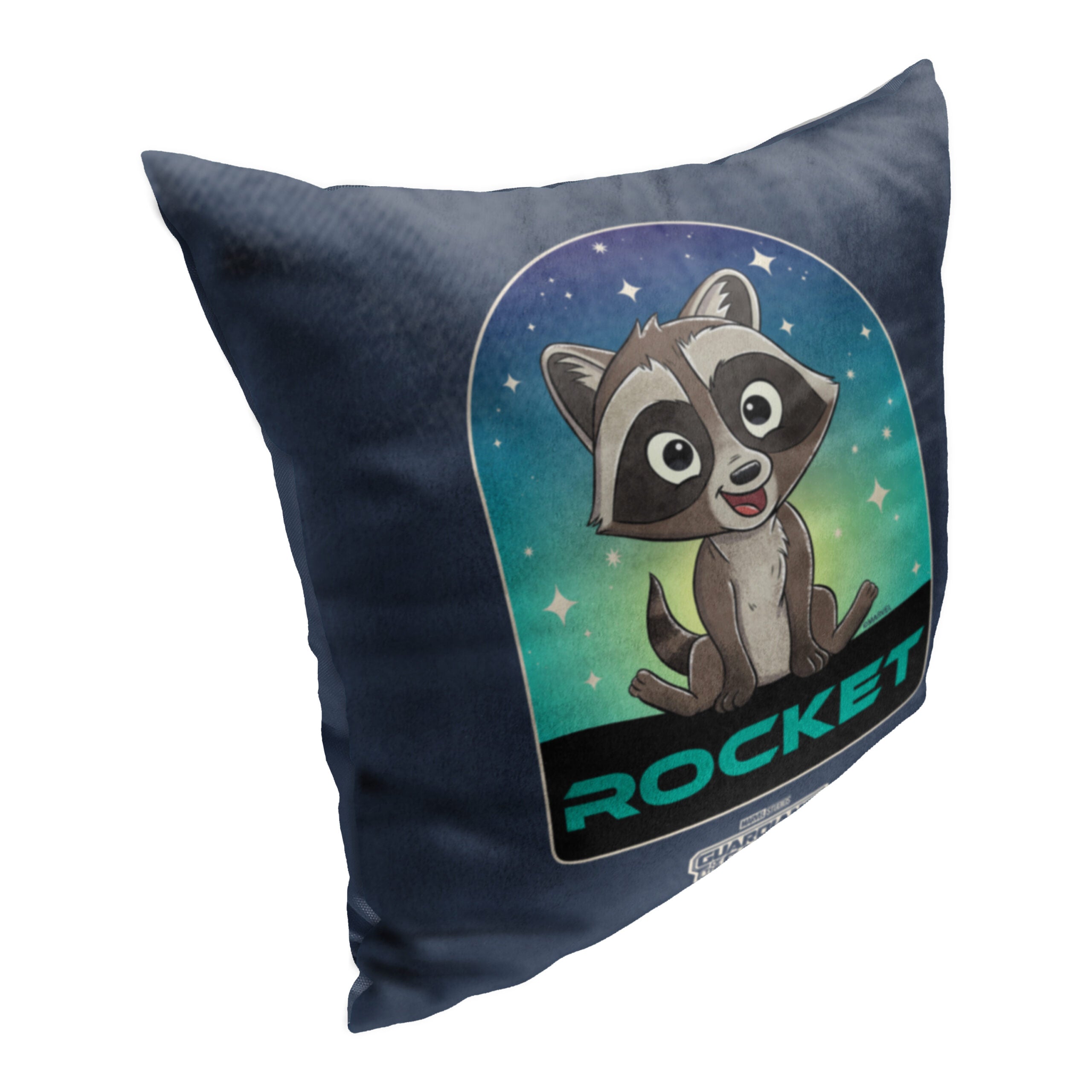 Marvel Guardians Of The Galaxy 3 Rocket In The Galaxy Throw Pillow 18x18 Inches