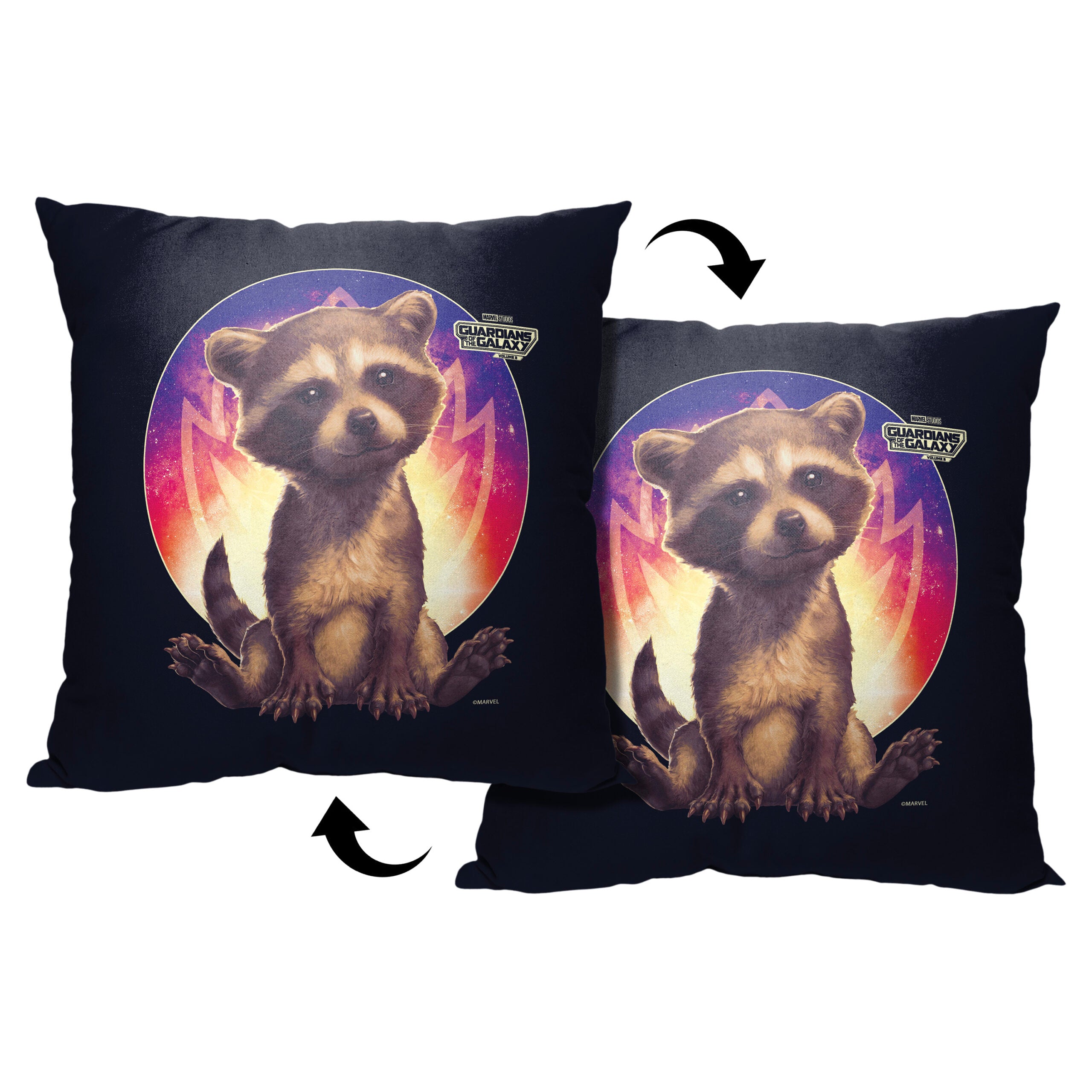 Marvel Guardians Of The Galaxy 3 Baby Rocket Throw Pillow 18x18 Inches