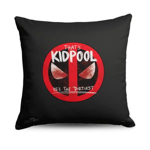 Marvels Deadpool 3 That's Kidpool  Throw Pillow 18 x 18 Inches
