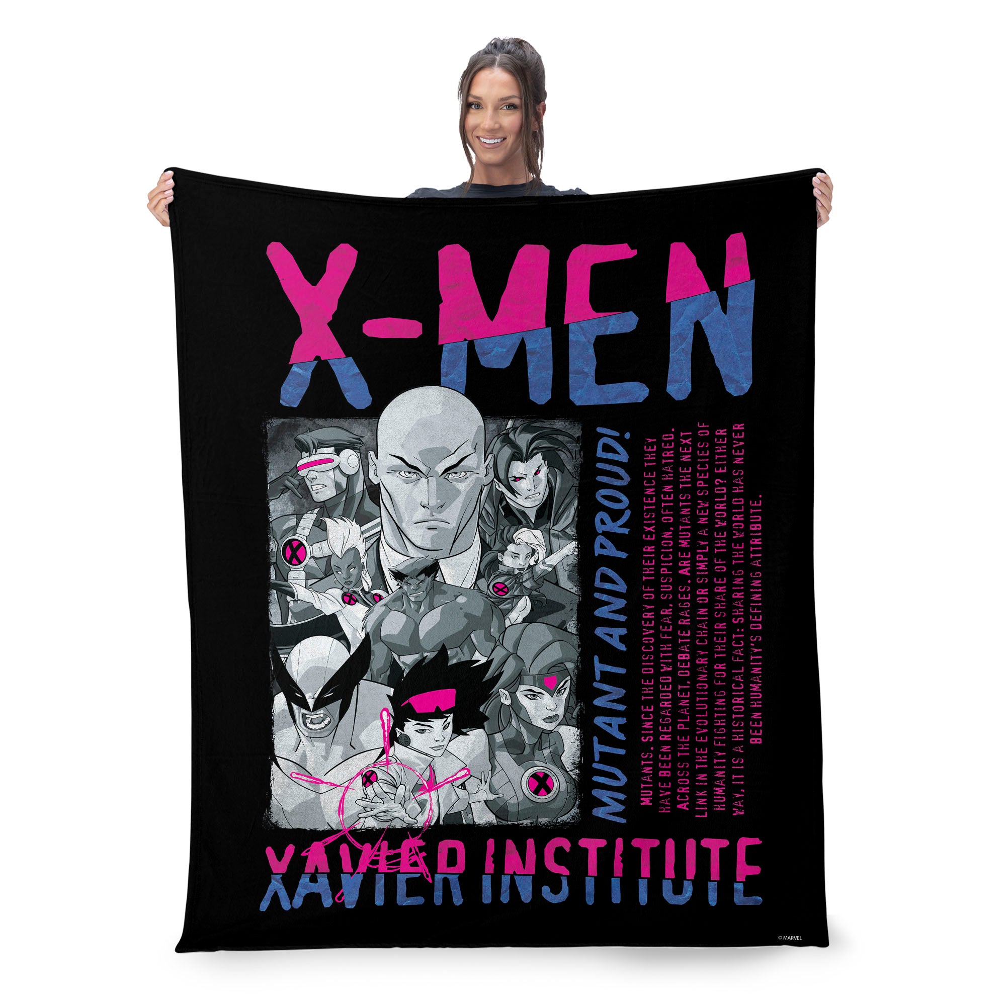 Marvel X-Men Adamantium Silk Touch Throw Blanket 40X50 Inches