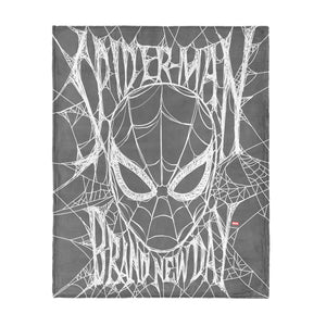 Marvel Spider-Man: Brand New Day Brand New Web Silk Touch Throw Blanket 46x60 inches