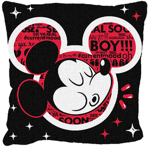 Disney Mickey Mouse Gee Mickey Jacquard Throw Pillow 20 Inches