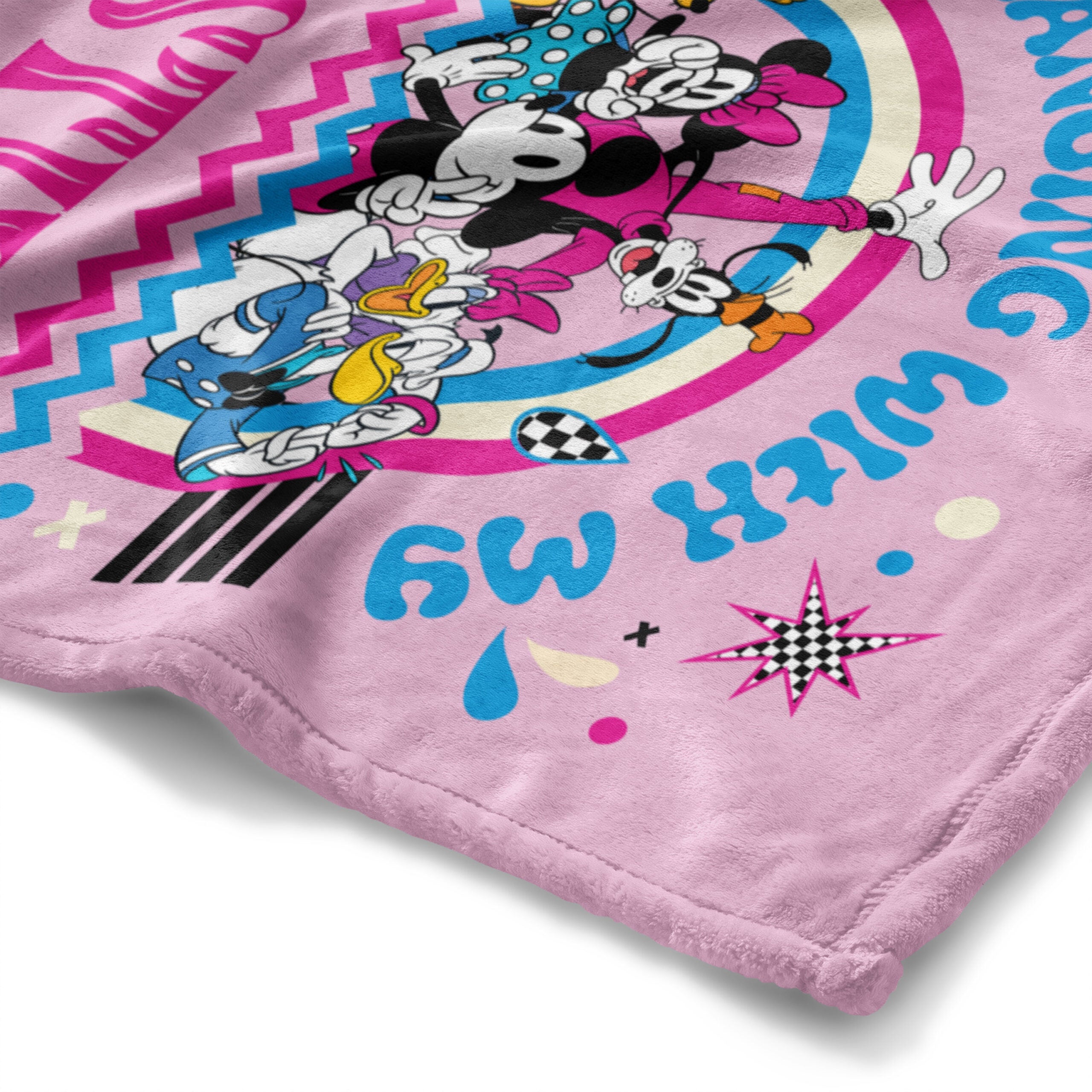 Disney Mickey Mouse Hanging With Besties Silk Touch Throw Blanket 50x60 Inches