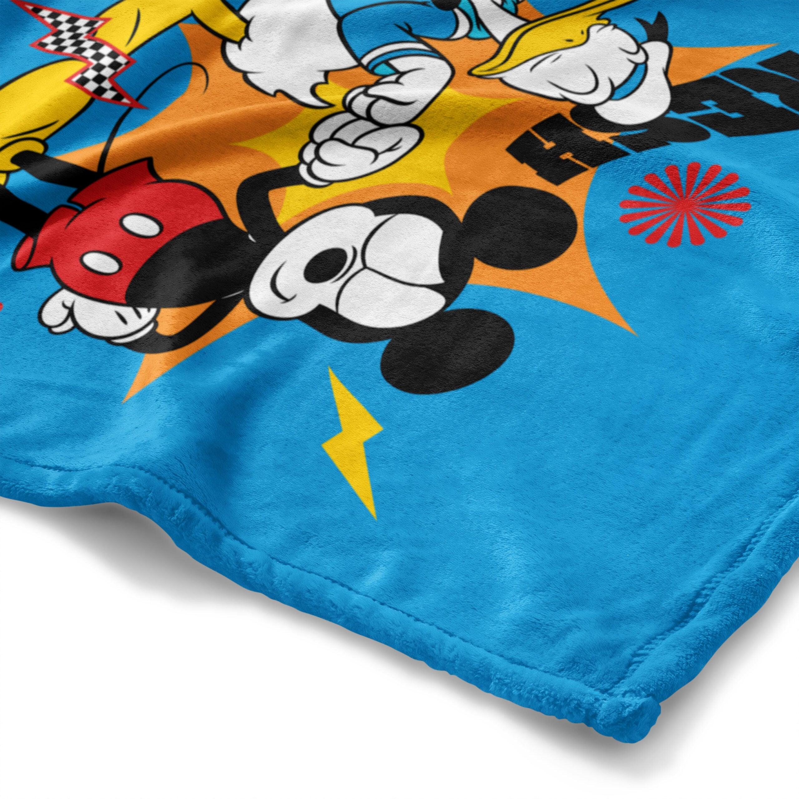 Disney Mickey Mouse Looking Fresh Silk Touch Throw Blanket 50x60 Inches