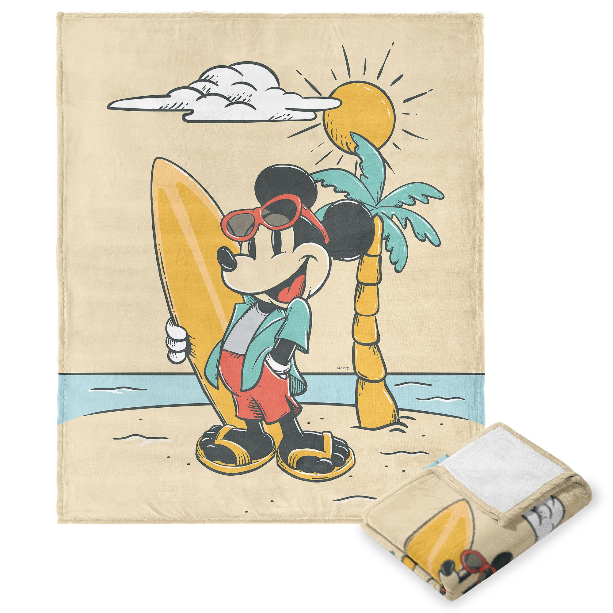 Disney Mickey Mouse Board Certified Silk Touch Throw Blanket 50x60 Inches