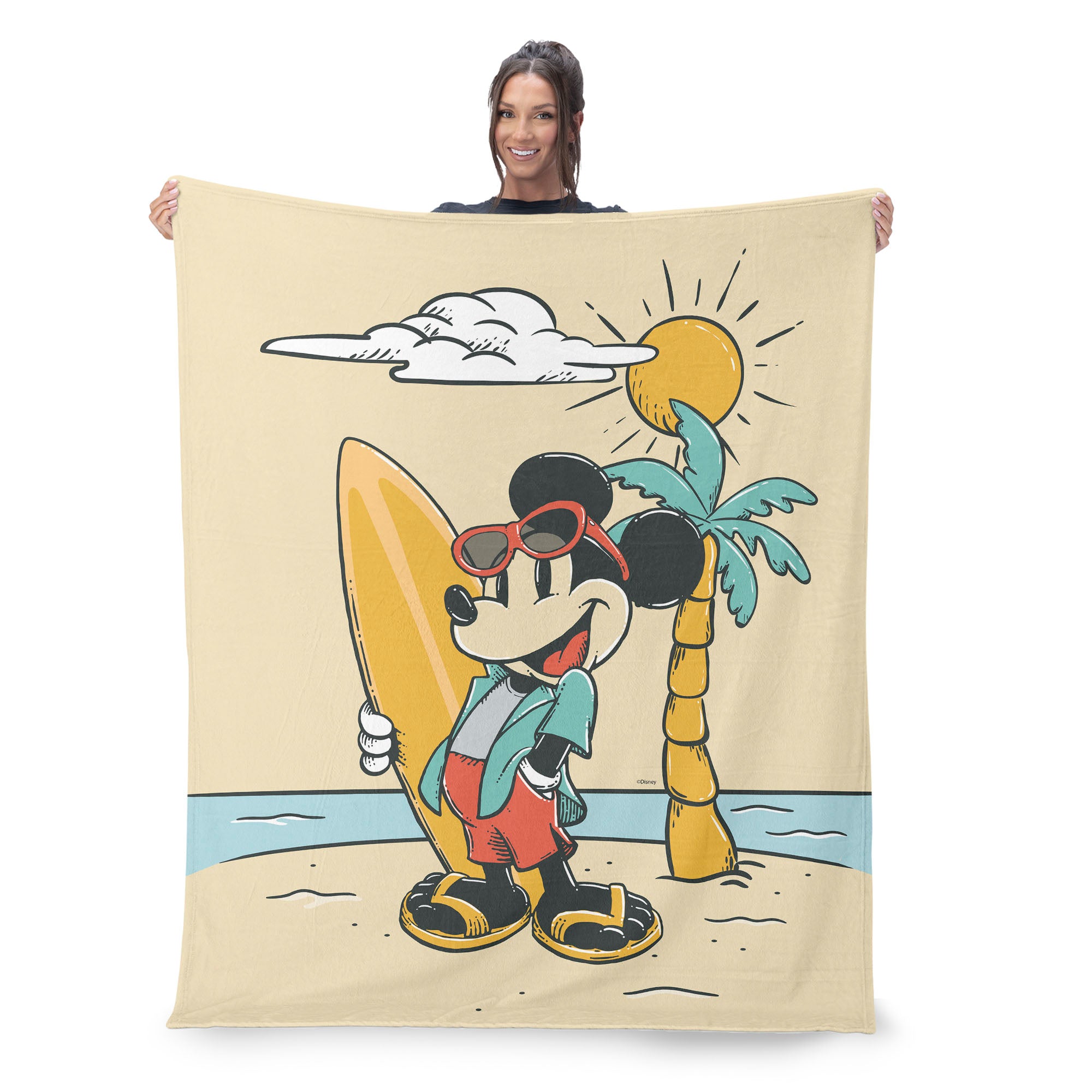 Disney Mickey Mouse Board Certified Silk Touch Throw Blanket 50x60 Inches