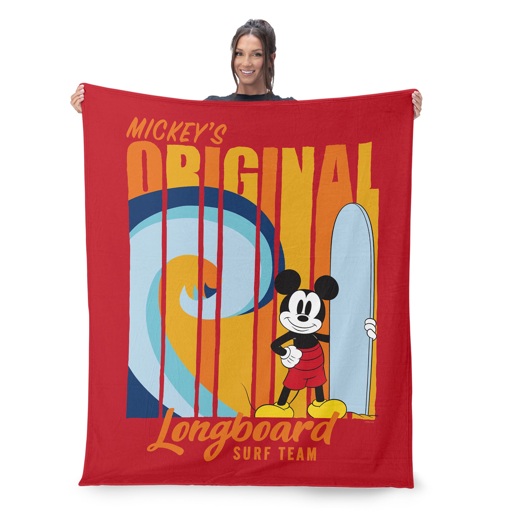 Disney Mickey & Friends Longboard Team Silk Touch Throw Blanket 50x60 Inches